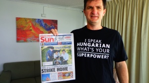Magyar legény magyar rendezvényt talált a helyi újságban